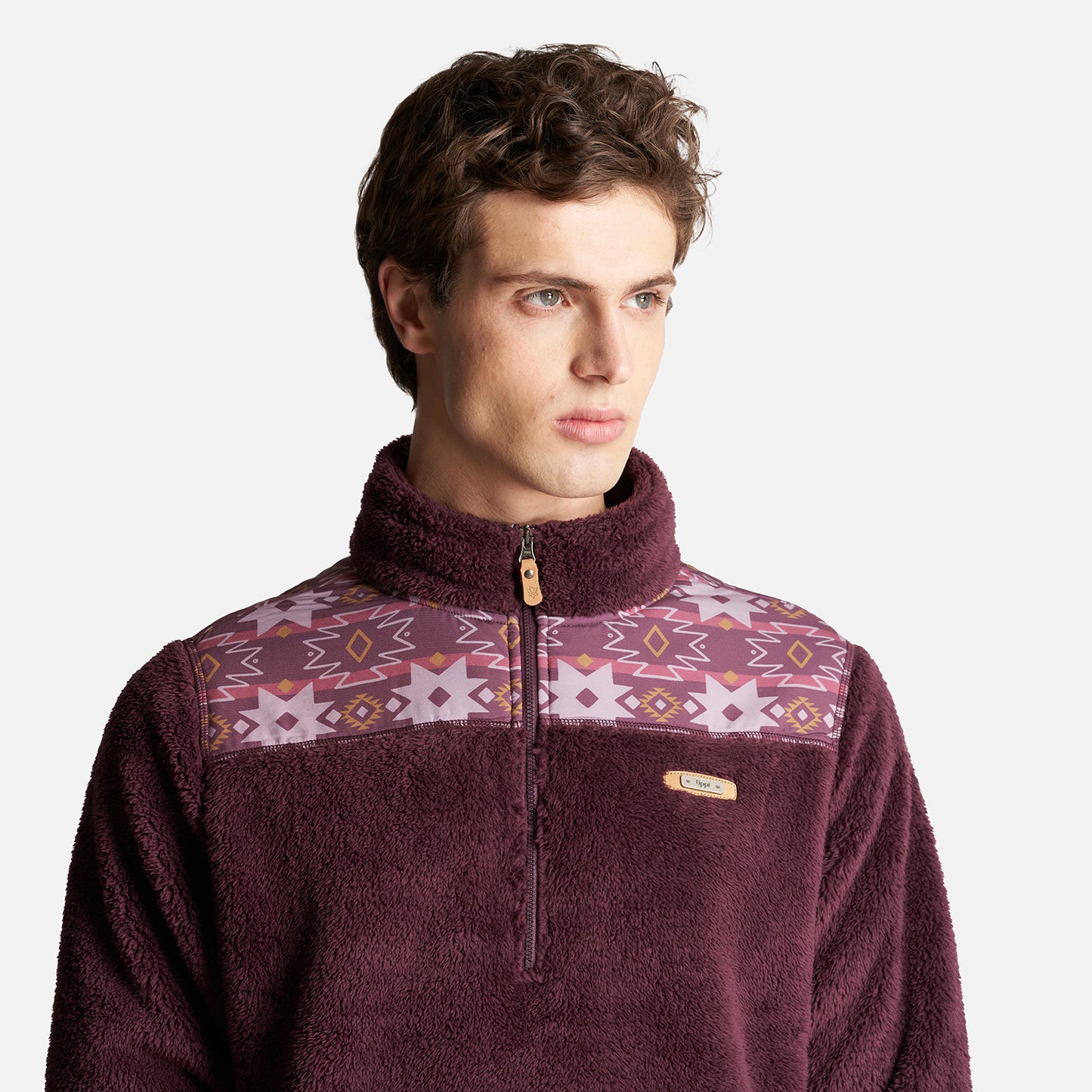 Poleron Hombre Baggy Sweatshirt Burdeo Lippi