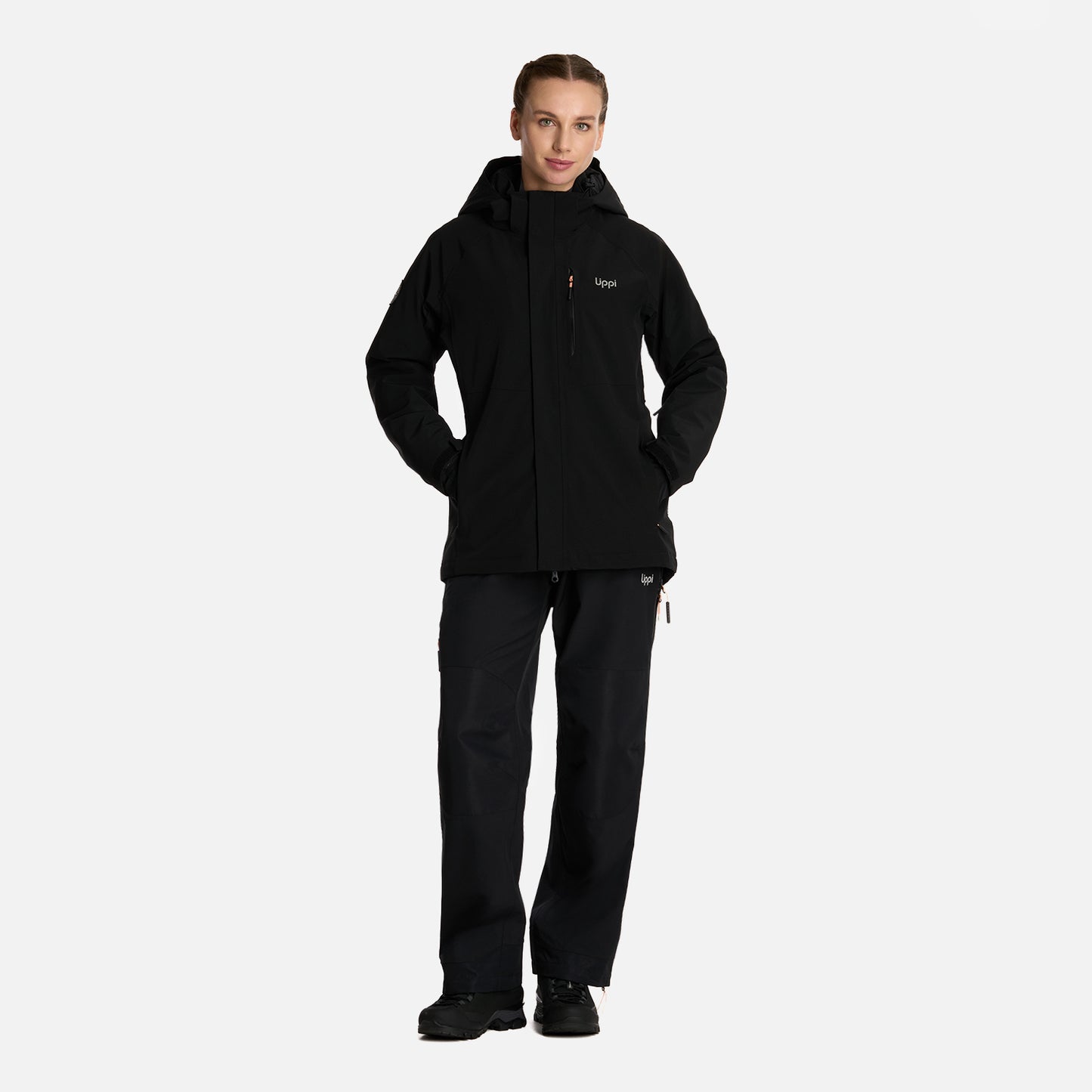 Chaqueta Mujer Andes B-Dry Hoody Jacket Negro Lippi