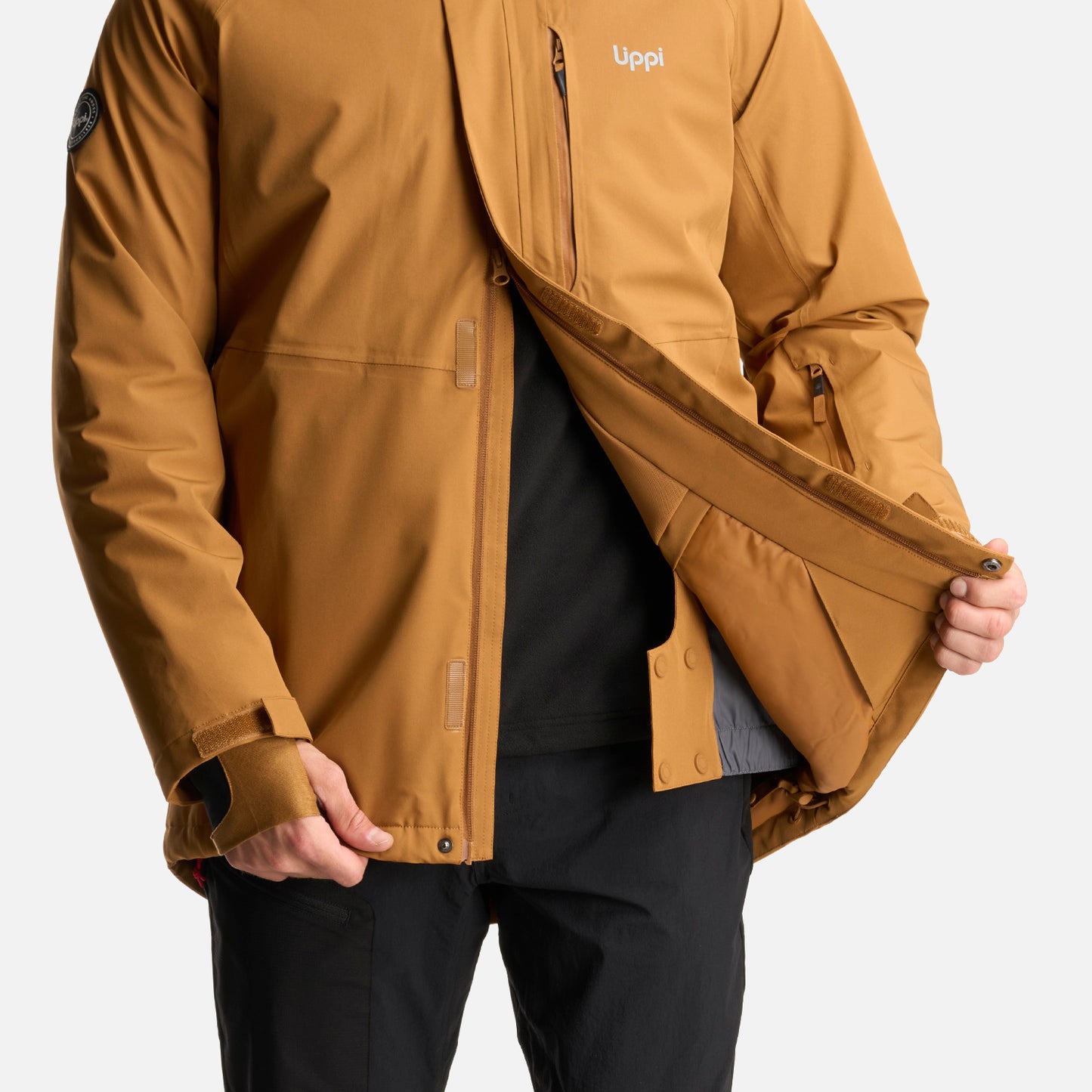 Chaqueta Hombre Andes B-Dry Hoody Jacket Cafe Claro Lippi