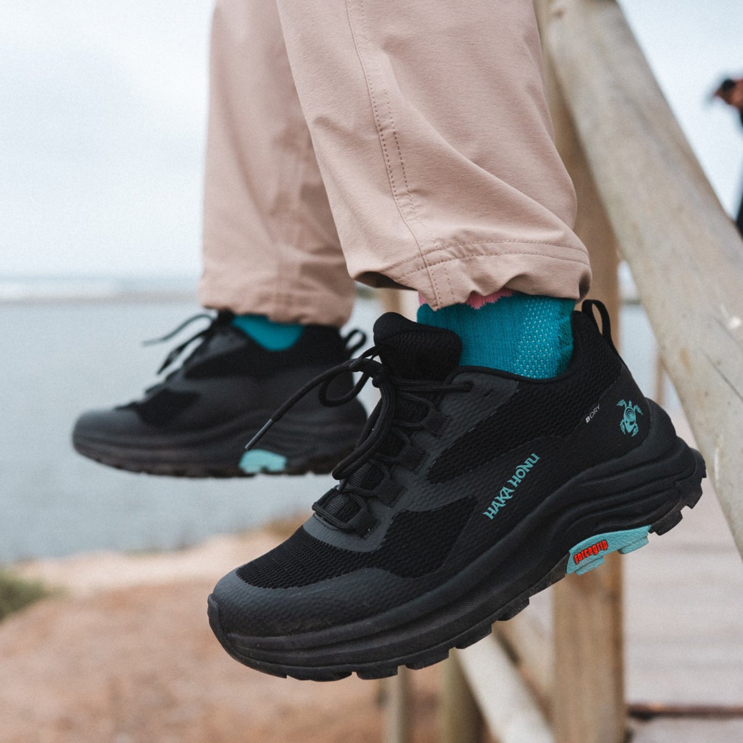 Zapatillas Mujer Huillin Bajo Negro Haka Honu
