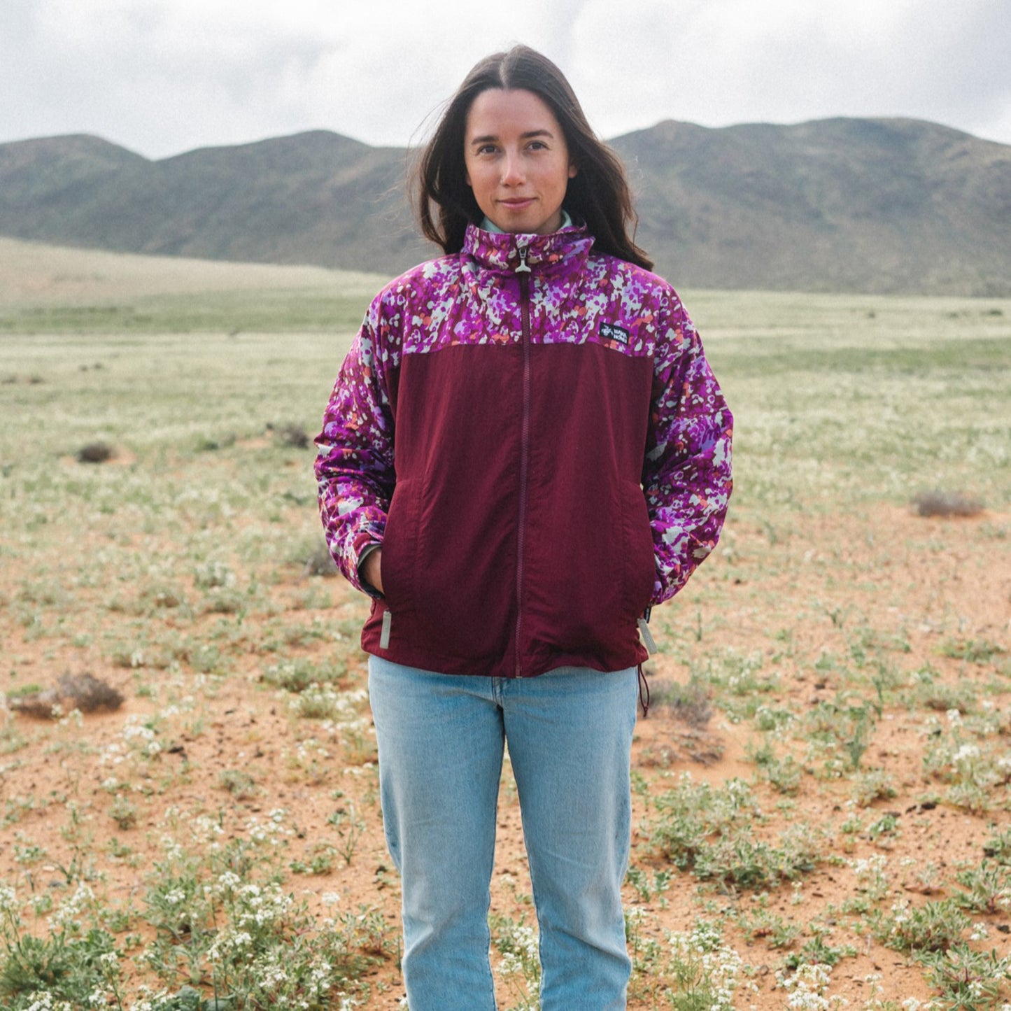 Chaqueta Mujer Hija Del Viento Burdeo Haka Honu