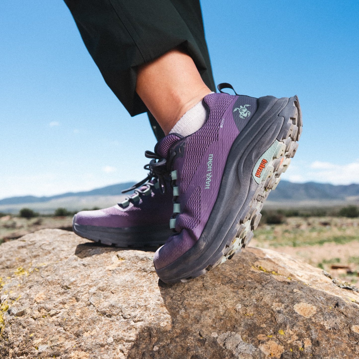 Zapatillas Mujer Huillin Bajo Morado / Verde Agua Haka Honu