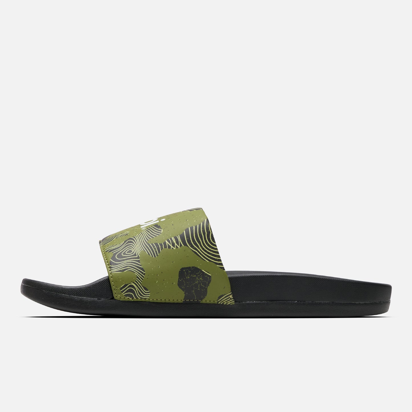 Sandalia Hombre Insigne Slide Print Verde Lippi