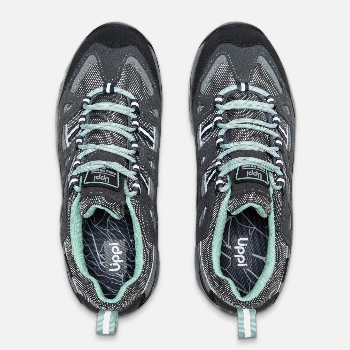 Zapato Mujer Puelo Cs Low Gris / Verde Agua Lippi