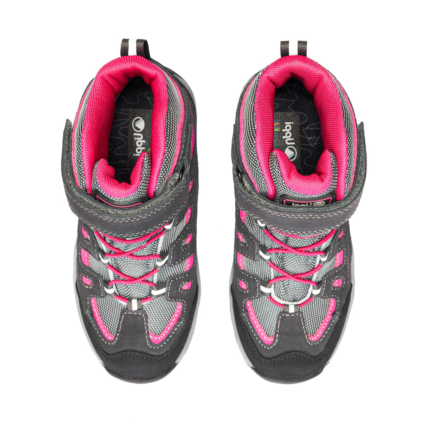 Botín Mujer Puelo Cs Hi Velcro Gris / Fucsia Lippi