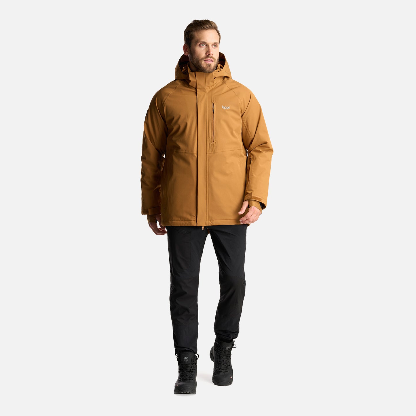 Chaqueta Hombre Andes B-Dry Hoody Jacket Cafe Claro Lippi