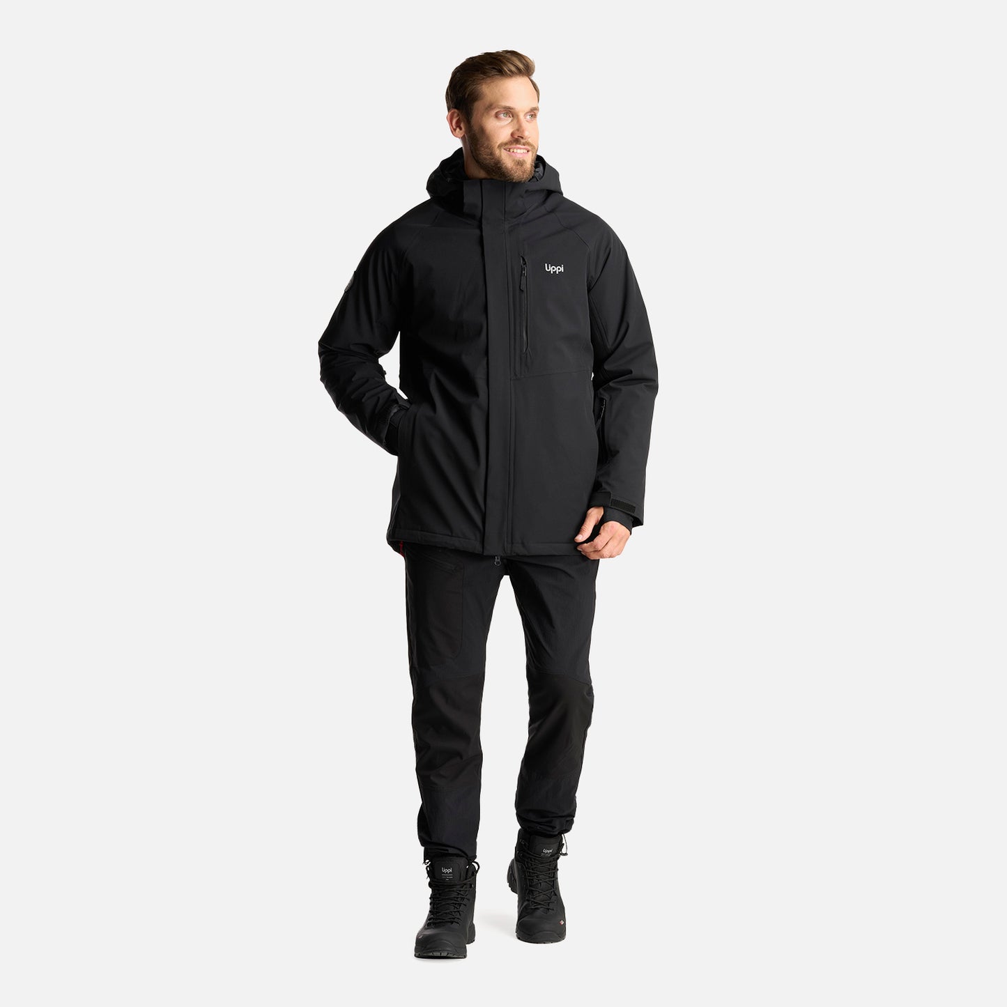 Chaqueta Hombre Andes B-Dry Hoody Jacket Negro Lippi