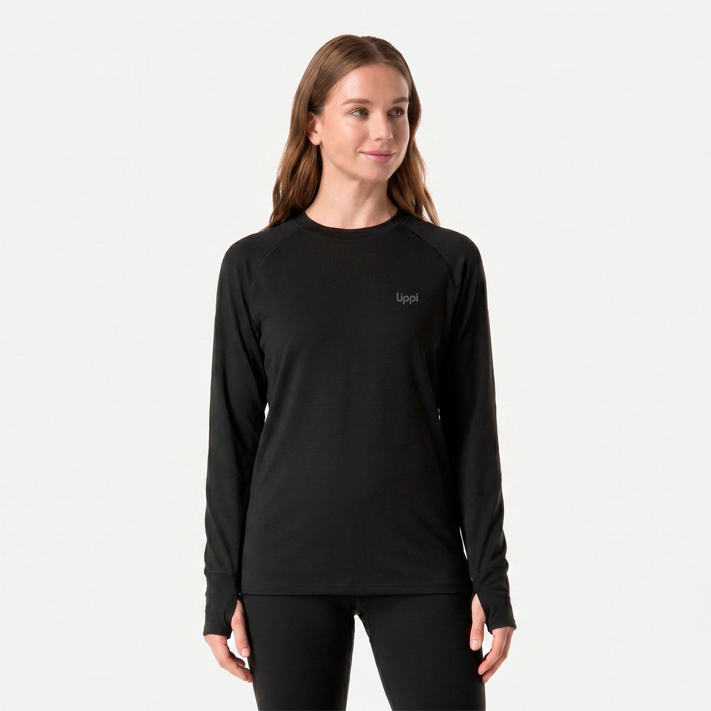 Primera Capa Mujer Skintec Warm Top Negro Lippi