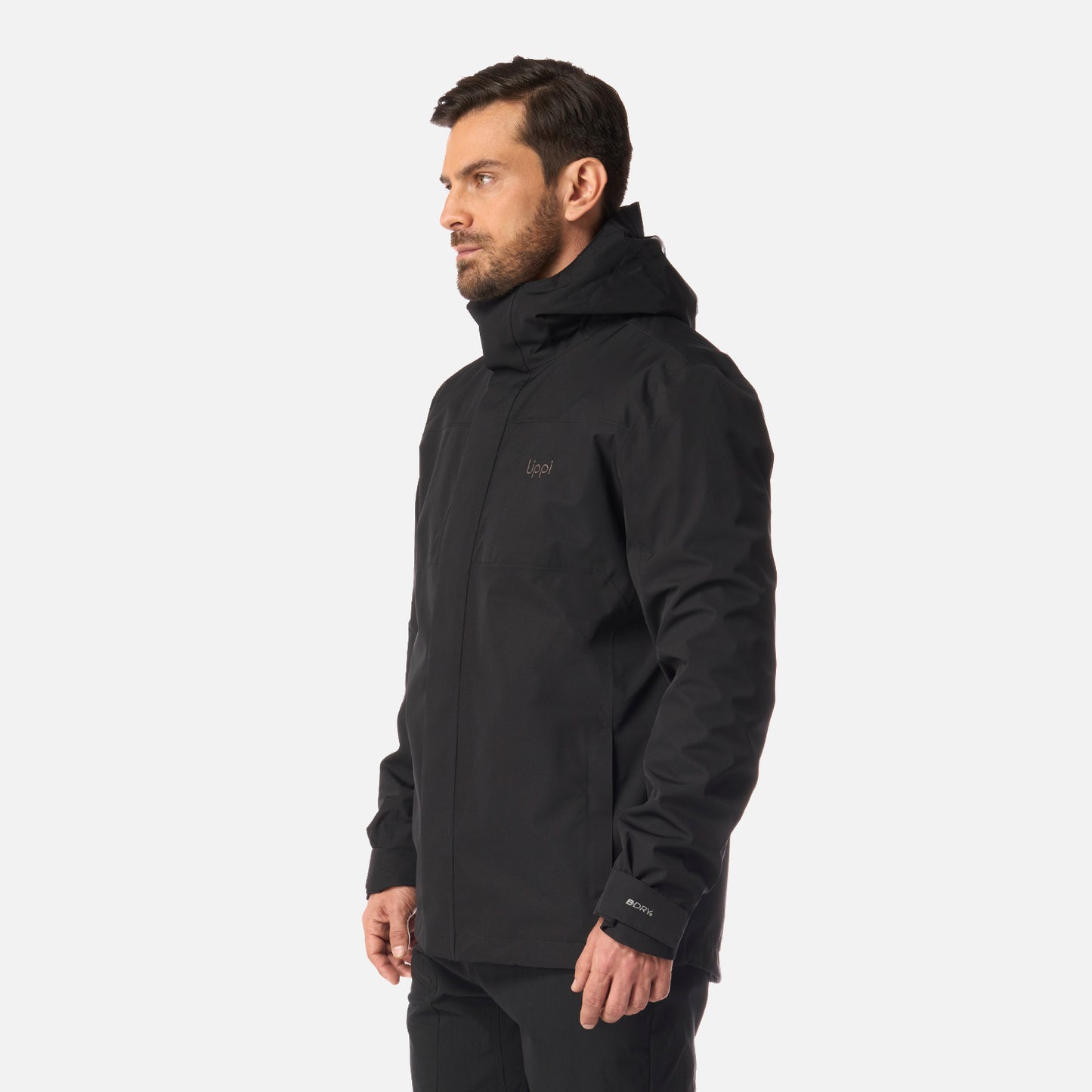 Chaqueta Hombre Tres Cruces Fusion-3 Hoody Jacket Negro Lippi