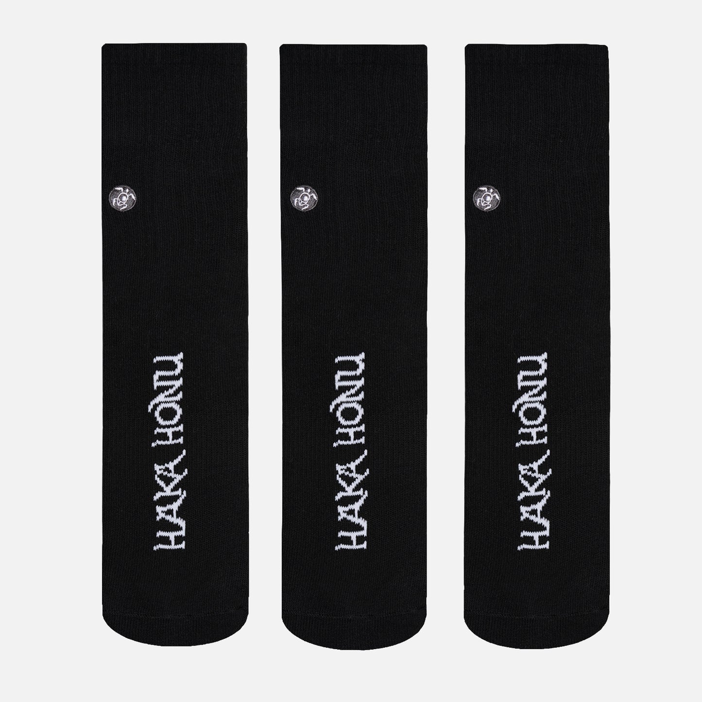 Calcetín Unisex Las Tres Puntas Pack Medio Negro Haka Honu
