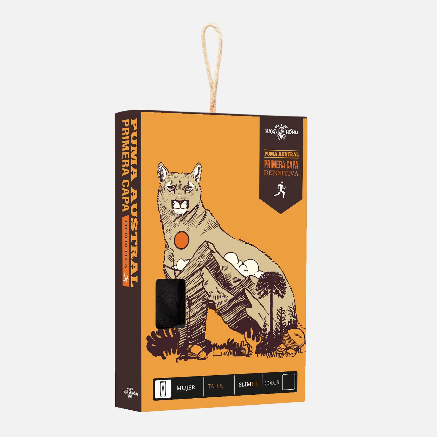 Primera Capa Mujer Puma Austral Bottom Negro Haka Honu