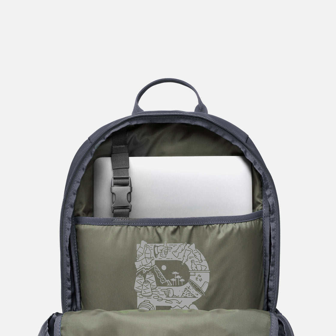 Mochila Unisex R-Bags 22 Backpack Azul Obscuro Lippi